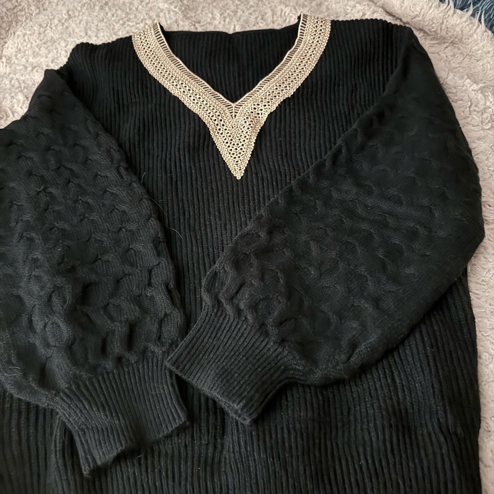 Black Knit‎ Sweater